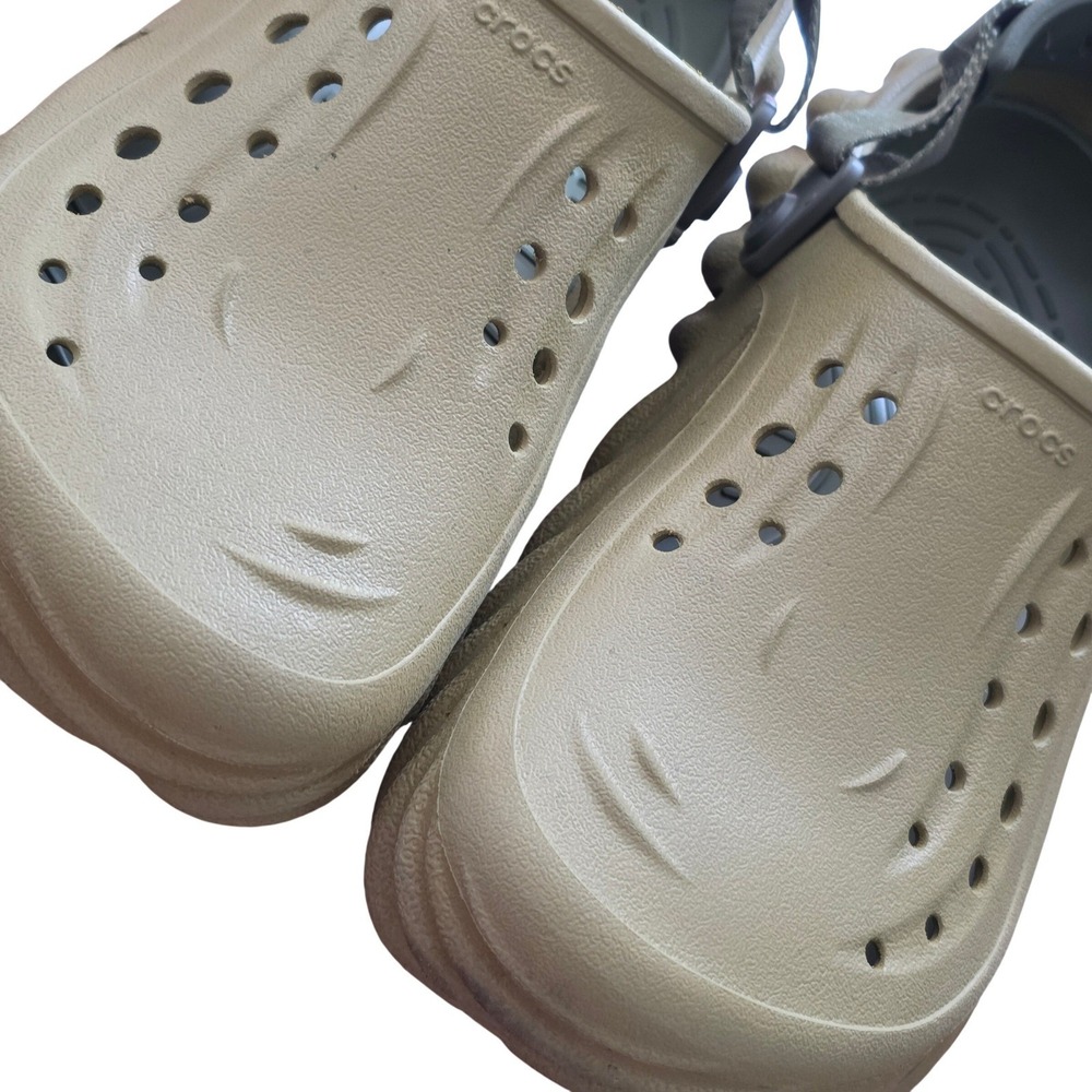 Crocs Echo Clog Tumbleweed Tan Mens 7 Womens 9 Sporty Lightweight Sandals 207937 - Picture 3 of 7